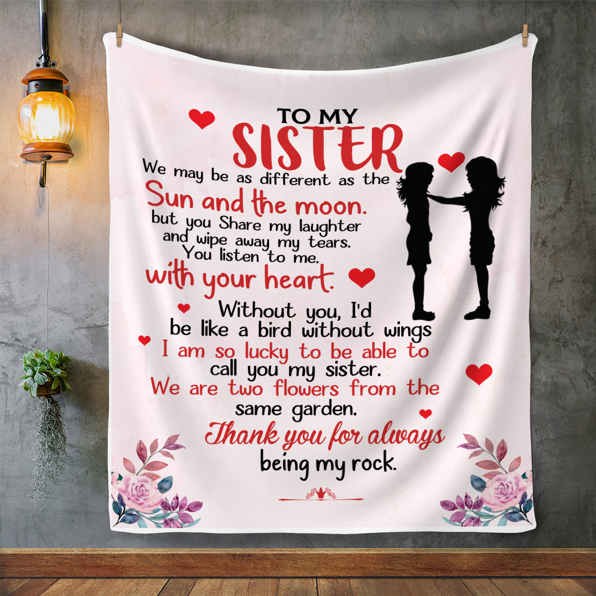 To My Sister Blanket 50x60