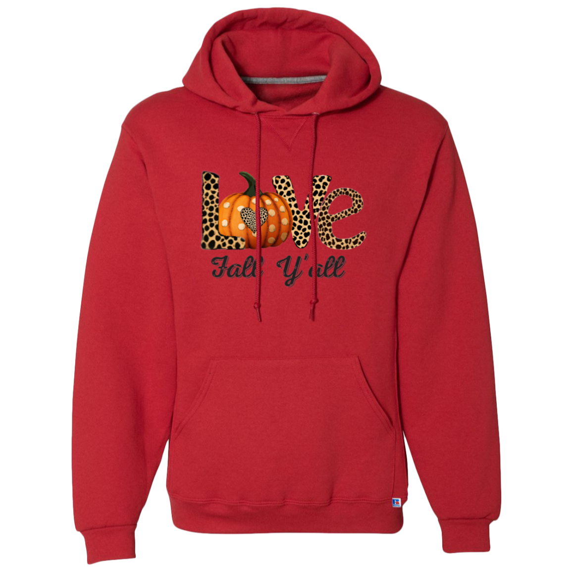 Love Fall Hoodie - Black Print