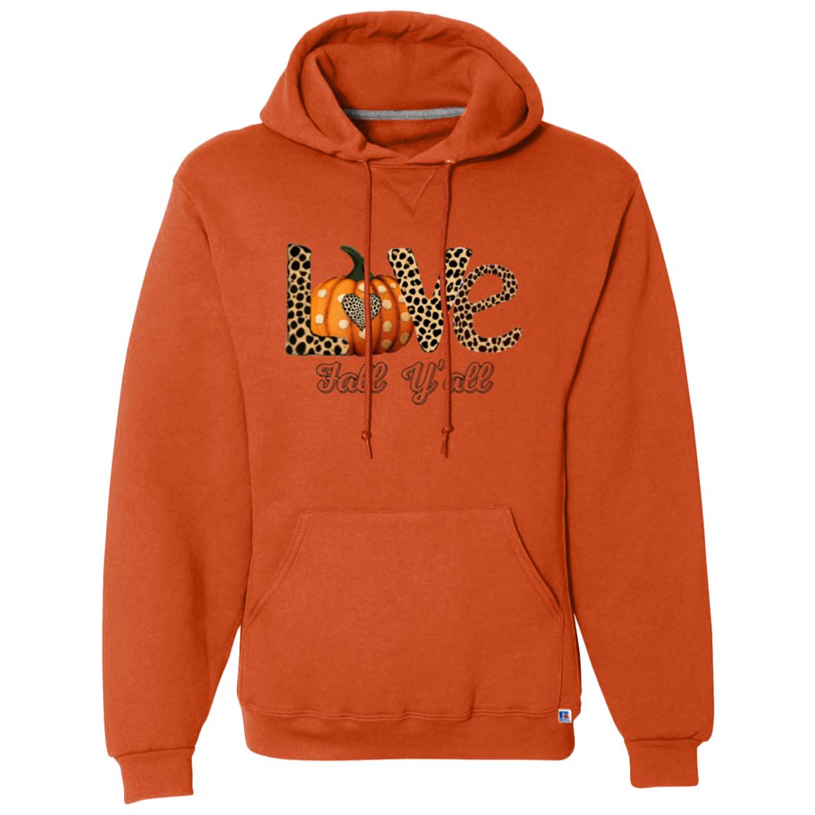 Love Fall Hoodie - Transparent Print