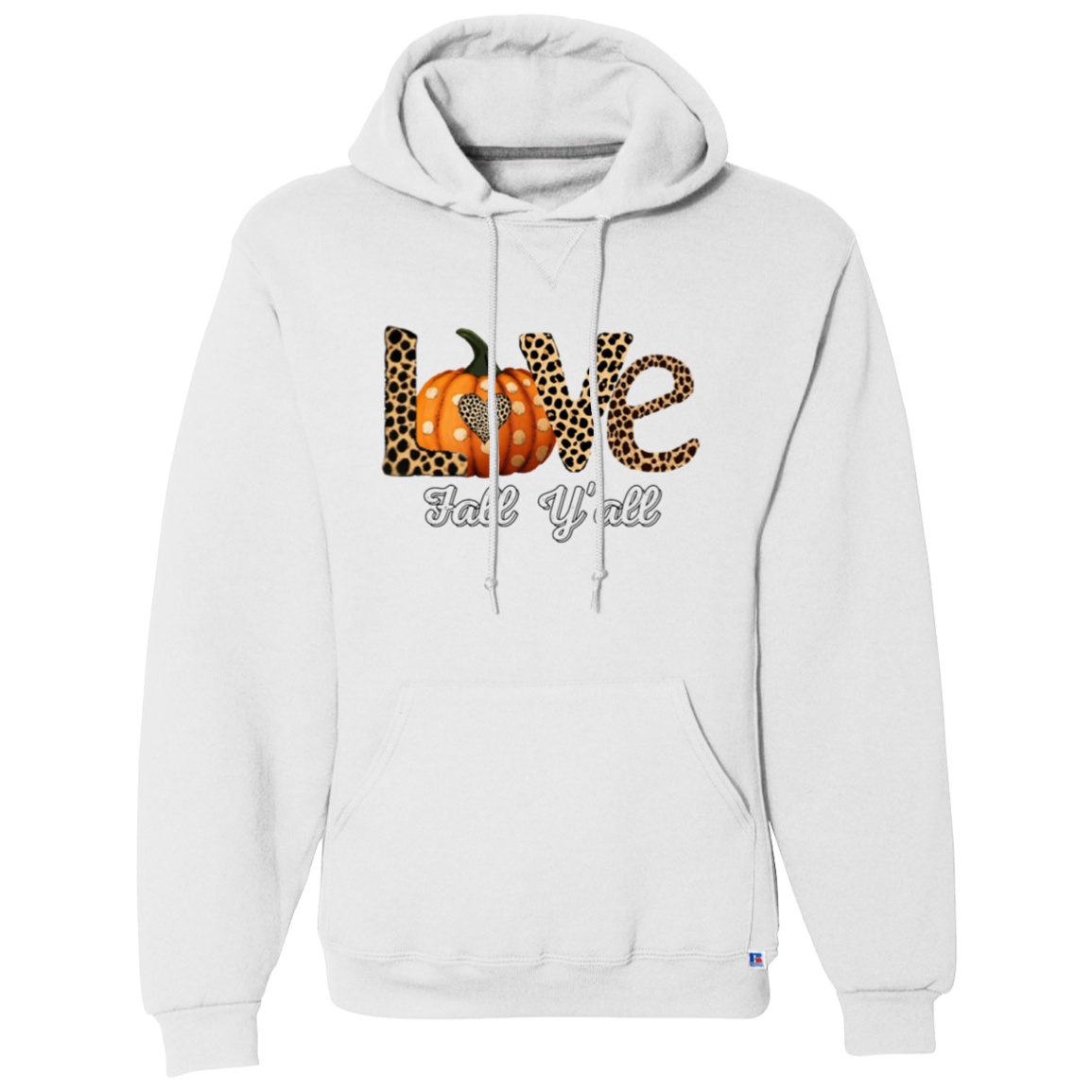Love Fall Hoodie - Transparent Print