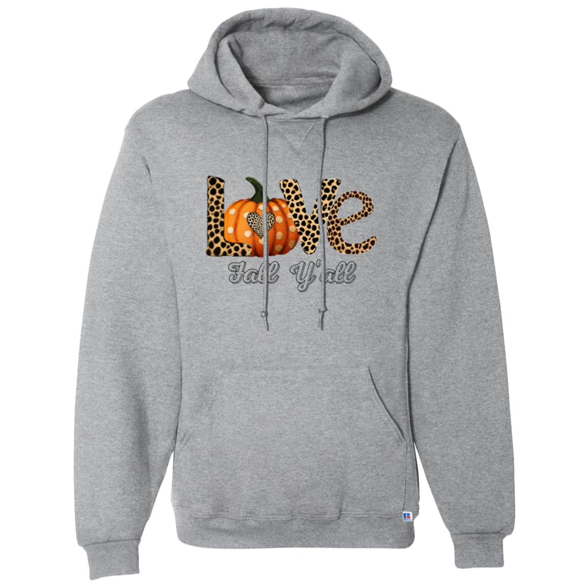 Love Fall Hoodie - Transparent Print