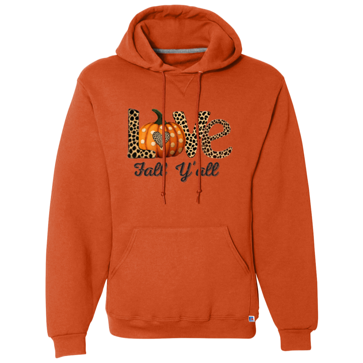 Love Fall Hoodie - Black Print