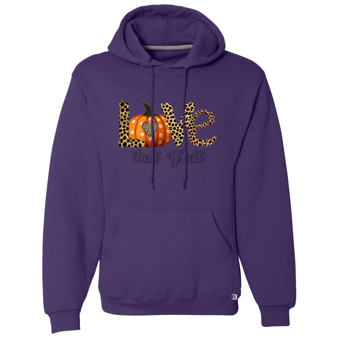 Love Fall Hoodie - Transparent Print