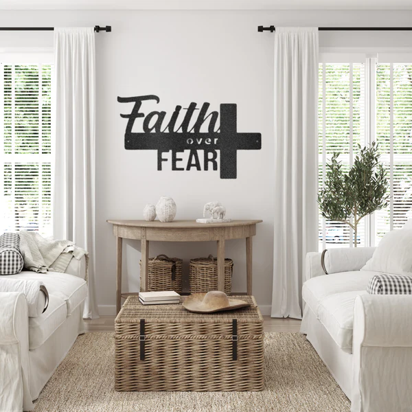 Faith Over Fear Wall Art