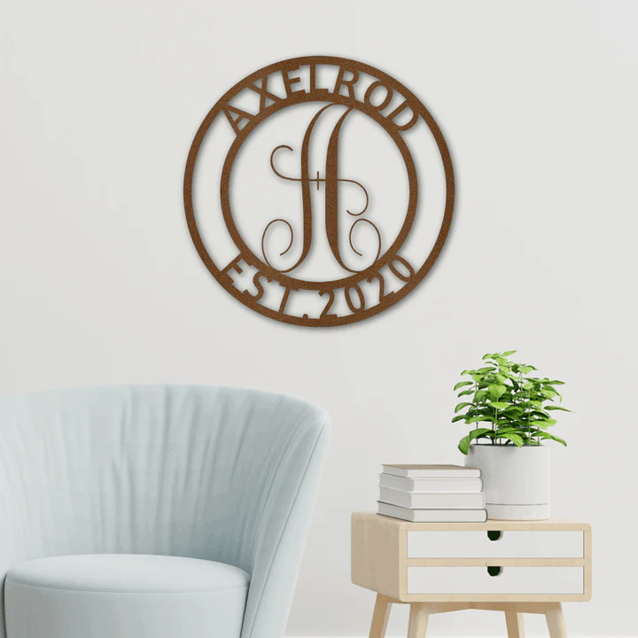 Family Name Steel Wall Art