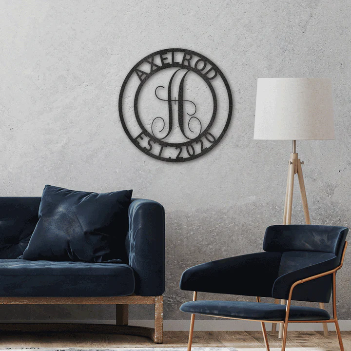 Family Name Steel Wall Art