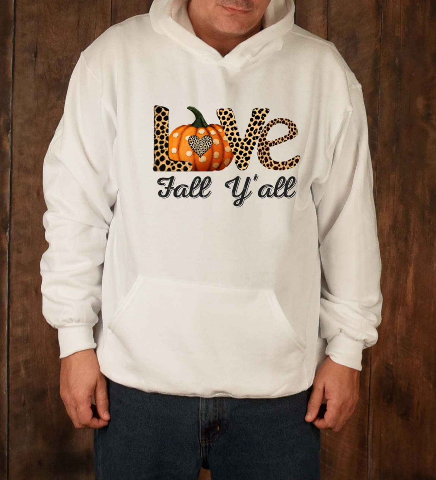 Love Fall Hoodie - Black Print