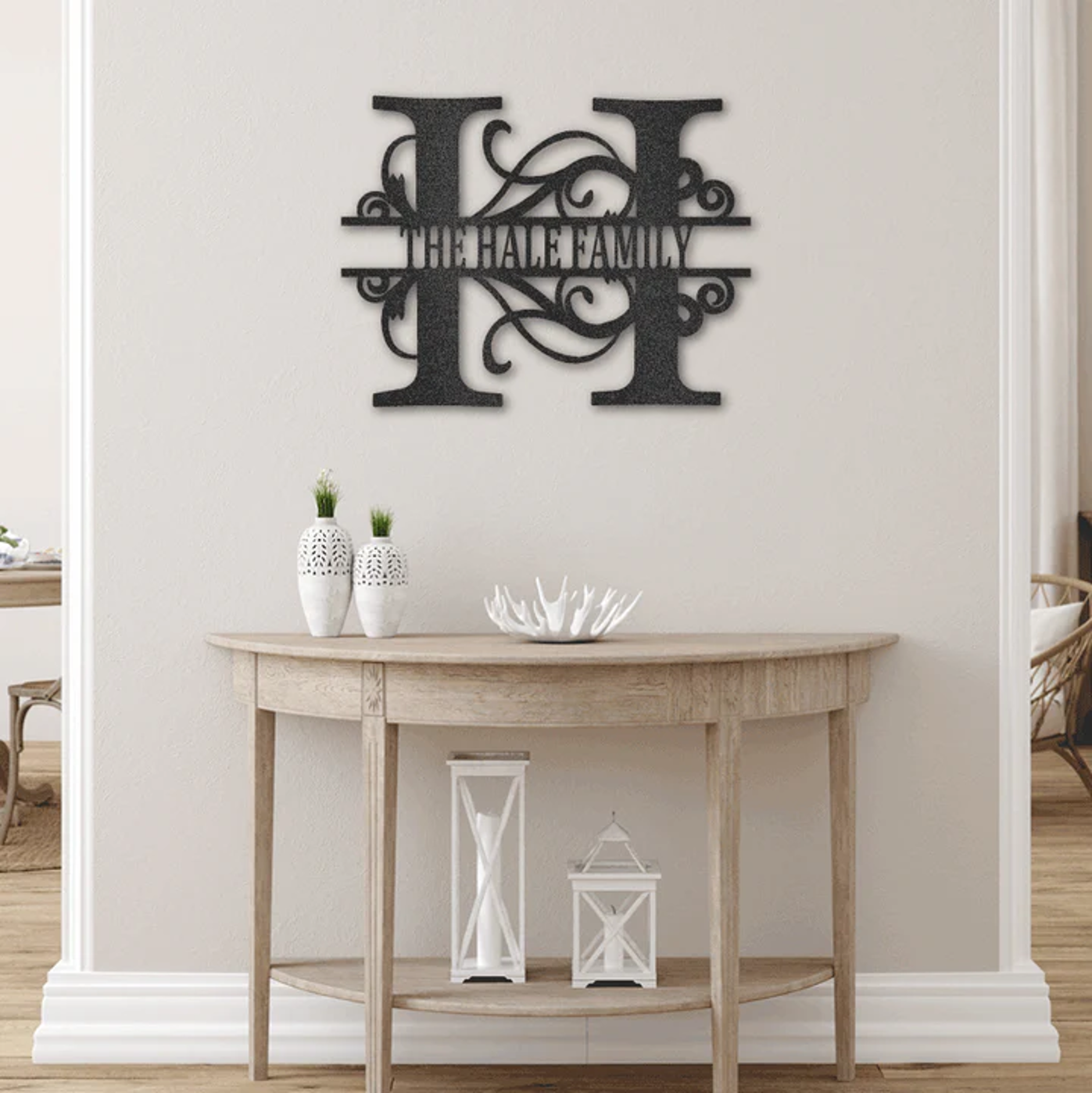 Split Letter Steel Wall Art