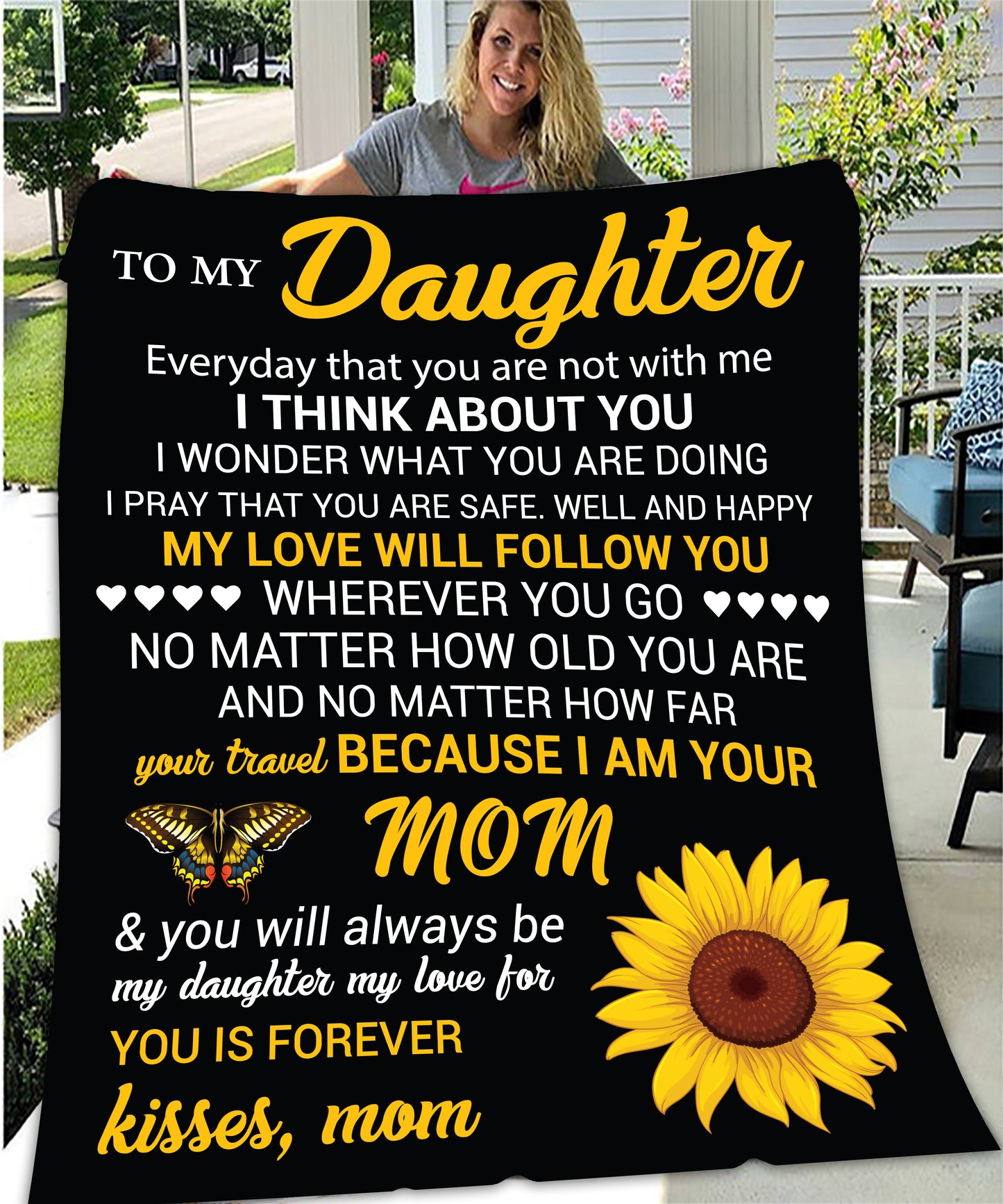 To My daughter Blanket 50 X 60